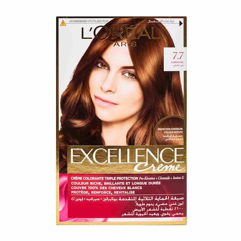 L&#39;Oreal Excellence Cream Hair Dye, Honey Brown - 7.7