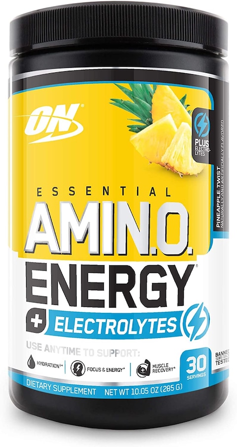 Optimum Nutrition Essential Amino Energy Plus Electrolytes Pineapple Twist, 30 Servings, 285G