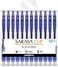 Zebra Pen Sarasa Clip Retractable Gel Pen Fine Point 0.5mm Blue Ink 12 Pack
