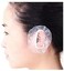 Happyupcity 100 Pcs Disposable Soft And Environment-Friendly Plastic Transparent Hairdressing Ear Caps Coloring Waterproof Ear Cover Shield Protector Elastic Shower Ear Caps For Salon Home Use