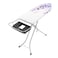 Enmac Black Ironing Board, Heat Resistant Iron Board with Steam Iron Rest, Foldable Ironing Stand With dork Gray Color structure 110 x 34 cm