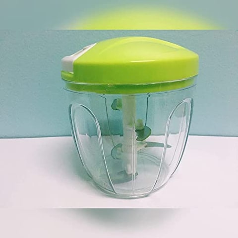 Generic Easy Spin Cutter Multi-Functional Manual Food Chopper Manual Meat Grinder Vegetable Chopper Plastic And Stainless