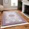 In House Velvet Turkish Rectangular Decorative Carpet - Brown - 120x80cm