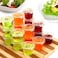 Markq [100 Pack] 1 oz. Clear Plastic Disposable Portion Cups with Lids - Available in 2oz, 4oz- Condiment cups, Sauce and Dip Container