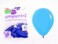 Sempertex (50pcs) 12" Round Balloons, 20000805 12-Inch Latex Balloons, Neon Blue