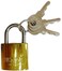 Generic Padlock Warehouse Lock Chain Lock Size-32mm