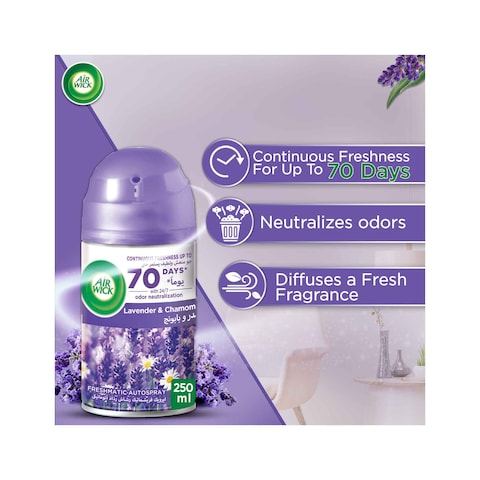 Air Wick Freshmatic Autospray, Lavender &amp; Chamomile Fragrance, 250ml