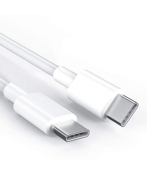 Type-C To Type-C Charger Cable - USB C to USB C Fast Charging Cable 1Meters - White