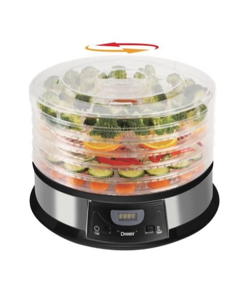 Dessini Rotating Food Dehydratore 500W Silver/Black/Clear With 5 Trays