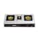 DOMEA Stailess Steel Gas Burner With Auto Ignition, 3 Burners Stove, Brass Burner, 60% Gas Save, Perfect For Home, Apartments