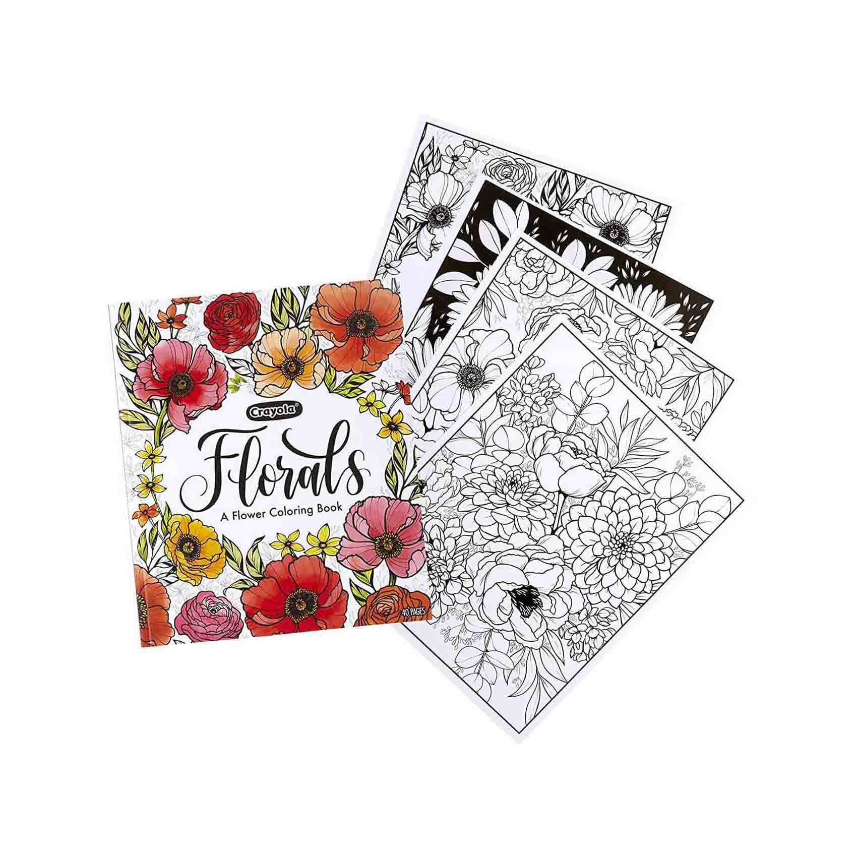 Crayola Florals Colouring Book 40 Pages