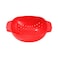M-Design Plastic Colander with Twin Handles - Red