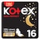 Kotex Maxi Protect Thick Pads Overnight Protection Sanitary Pads with Wings 16 Sanitary Pads