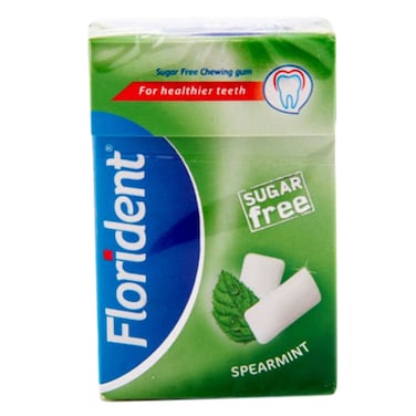 Florident Sugar Free Spearmint Chewing Gum 23g