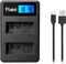 DMK Power LP-E5 LCD Dual USB Battery Charger for Canon EOS Rebel XS, Rebel T1i, Rebel XSi, 1000D, 500D, 450D, Kiss X3, Kiss X2, Kiss F Digital SLR Camera