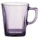 Pasabahce Carre Mug Set - 270 Cc - 6 Pieces - Purple