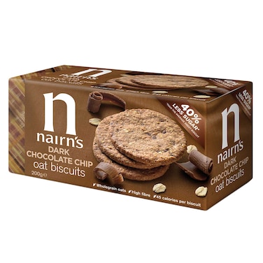 Nairn&rsquo;s Dark Chocolate Chip Oat Biscuits 200g