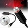 Generic Car USB Ambient Star Light Car Interior Lights LED Decorative, Car Roof Full Star Projection Laser Car Interior Lights (Red)