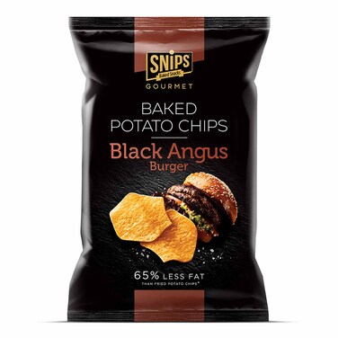 Snips Gourmet Baked Potato Chips Black Angus Burger 100GR