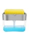 Generic Soap Pump Dispenser And Sponge Holder For Kitchen Silver