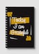 Lowha Spiral Notebook With 60 Sheets And Hard Paper Covers With Today I Am Grateful Design, For Jotting Notes And Reminders, For Work, University, School