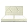 In House Janwa Velvet Bed Frame - Single - 200x120 cm - Ivory