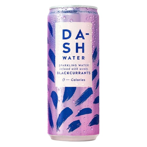 Dash British Blackcurrant Sparkling Water 330ml