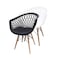 Jilphar Furniture Fancy Polypropylene Chair JP1363B, White