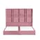 In House Berlin Velvet Bed Frame - Single - 200x120 cm - Light Pink