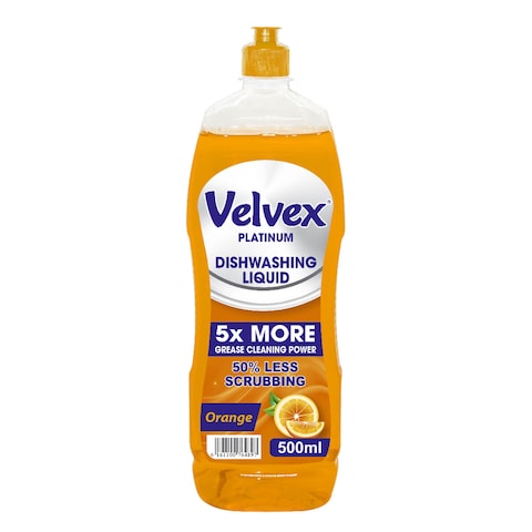Velvex Dishwashing Liquid Orange 500Ml