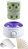 Pro- Wax Warmer for Body Hair Removal with 600ml Apple Wax, 100 Pcs Wax Strip and 100 Pcs Wood Spatula