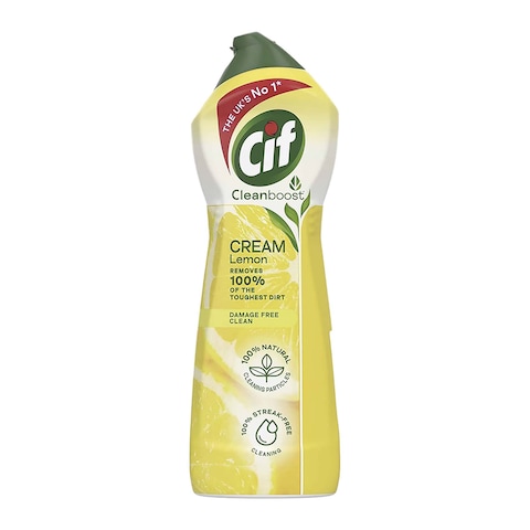 Cif Cleanboost Cream with Lemon Scent - 750 ml