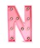 LED Marquee Letter Light Sign Wooden Pink (N) 25cm