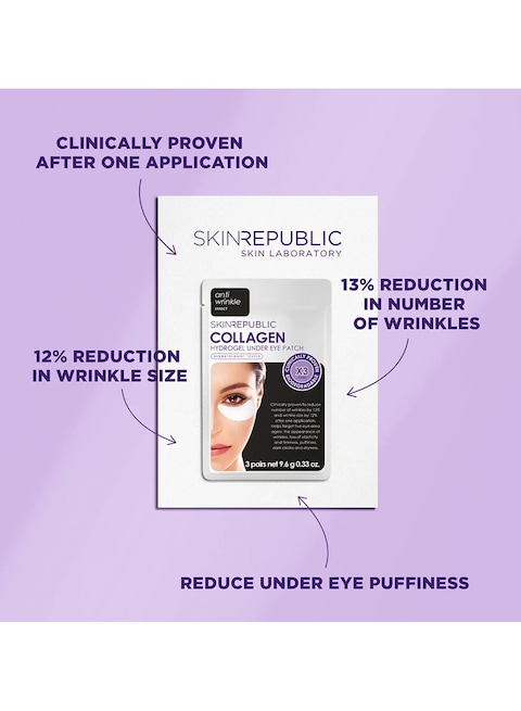 Skin Republic Collagen Hydrogel Under Eye Patch 9.6G Pack Of 3