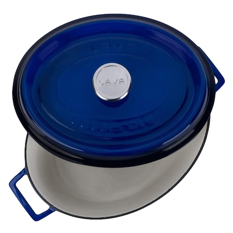 Lava Roasting Oval Casserole 27cm Blue