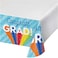 Creative Converting Rainbow Congrats Grad Paper Tablecover- 54-Inch x 102-Inch Size- Multicolor
