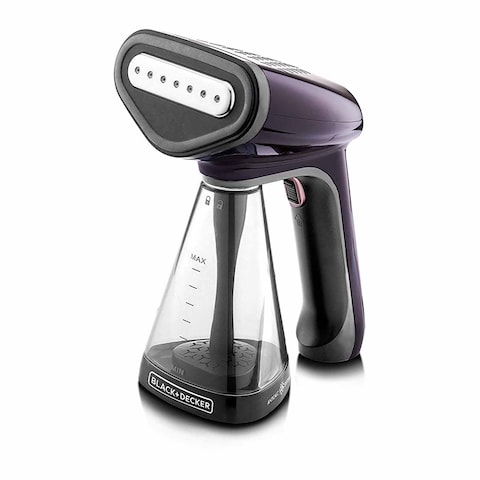 Black and Decker Handy Garment Steamer -1500 Watt - Black - HST1500