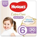 Buy Huggies Extra Care Culottes Size 6  15-25 kg 30 Diaper Pants in UAE