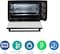 Nobel 35 Litres Electric Oven With 3 Knob Control &amp; 60 Minutes Timer With Bell, Rotisserie &amp; Inner Lamp, Heat Resistant Tempered Glass 1500W NEO36 Black