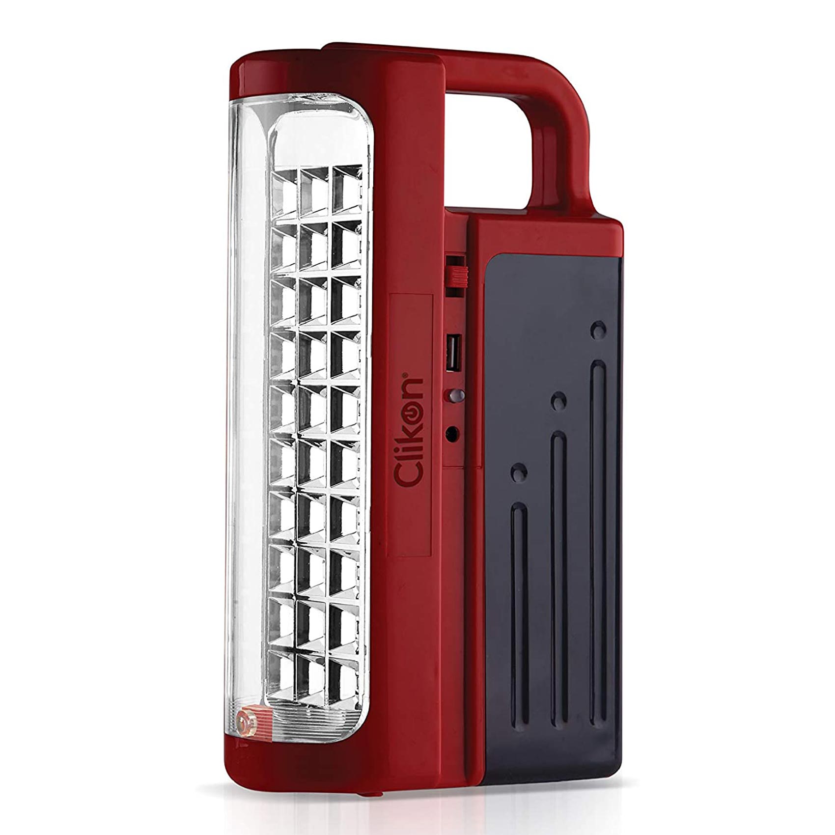 Buy Clickon Ck5051 2 In 1 Emergency Dual Light Lantern 6V 4500mAH Red ...
