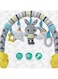Moon Crib Hanging Toy Play Arch Stroller Crib Pram Activity Bar Plush Toy 0 M+, &lrm;44X9X30cm