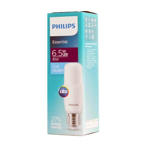 Philips Essential E27 LED Single Bulb 6.5W Cool Daylight