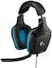 Logitech G432 Wired Gaming Headset, 7.1 Surround Sound, Dts Headphone, X 2.0, Flip-To-Mute Mic, PC (Leatherette) Black/Blue