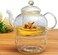 1CHASE&reg; Borosilicate Heat Resistant Glass Teapot with Tea Warmer and 50 ml Double Wall Glass 6 Pc Set for Blooming Tea, Flower Tea, Loose Leaf Tea, Espresso, Tea, coffee