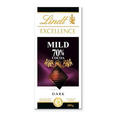 Lindt Excellence 70% Mild Dark Chocolate 100g