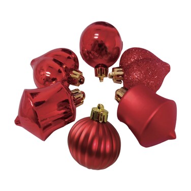 Christmas Mini Assortment Red 4cm 24Pcs/PVC Box