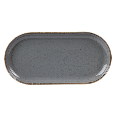 5021 Oval Rectangular Plate Grey/Brown