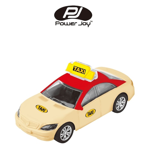 Power Joy Vroom Vroom Taxi Die-Cast Vehicle Beige