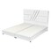 In House Granada Velvet Bed Frame - Single - 200x90 cm - White