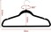 Velvet non-slip Suit Clothes Hangers,360&deg; rotating hook (100pc, Black)